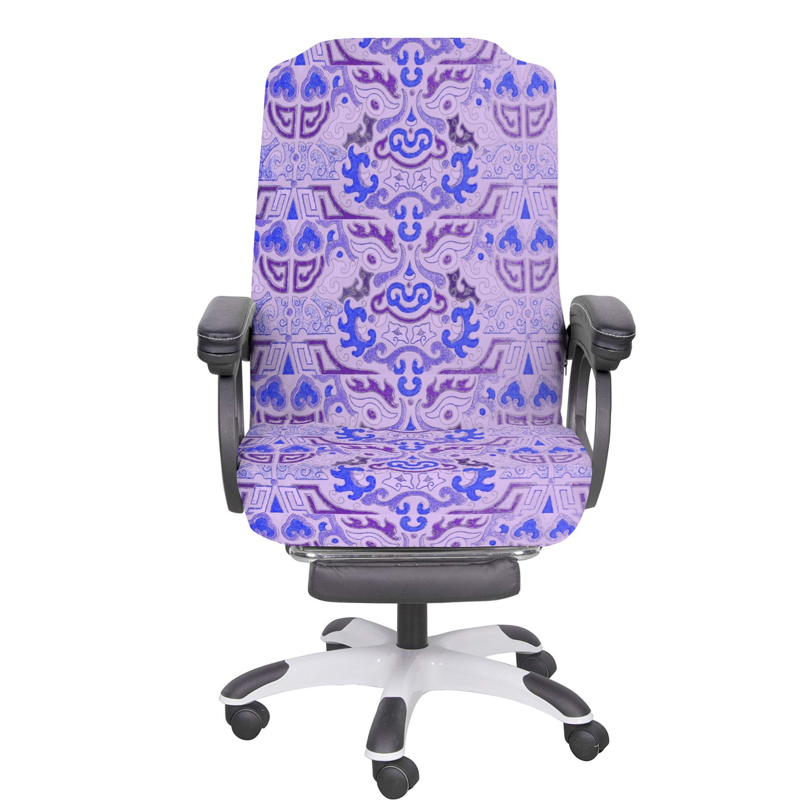Purple Tribal Pattern Office Chair Cover (Made in the USA)