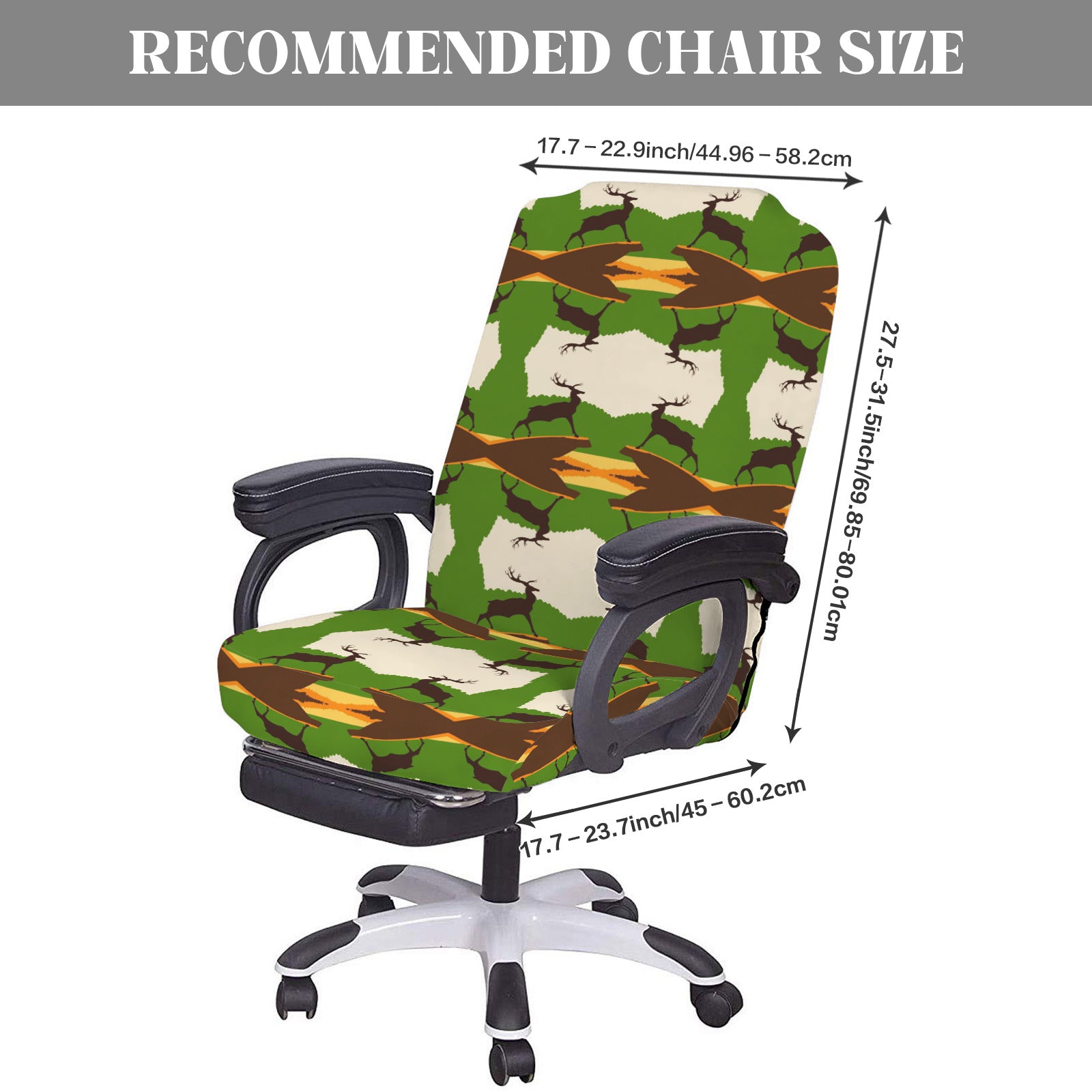 Proud Wild Buck Hunter's Office Chair Cover (Made in the USA)
