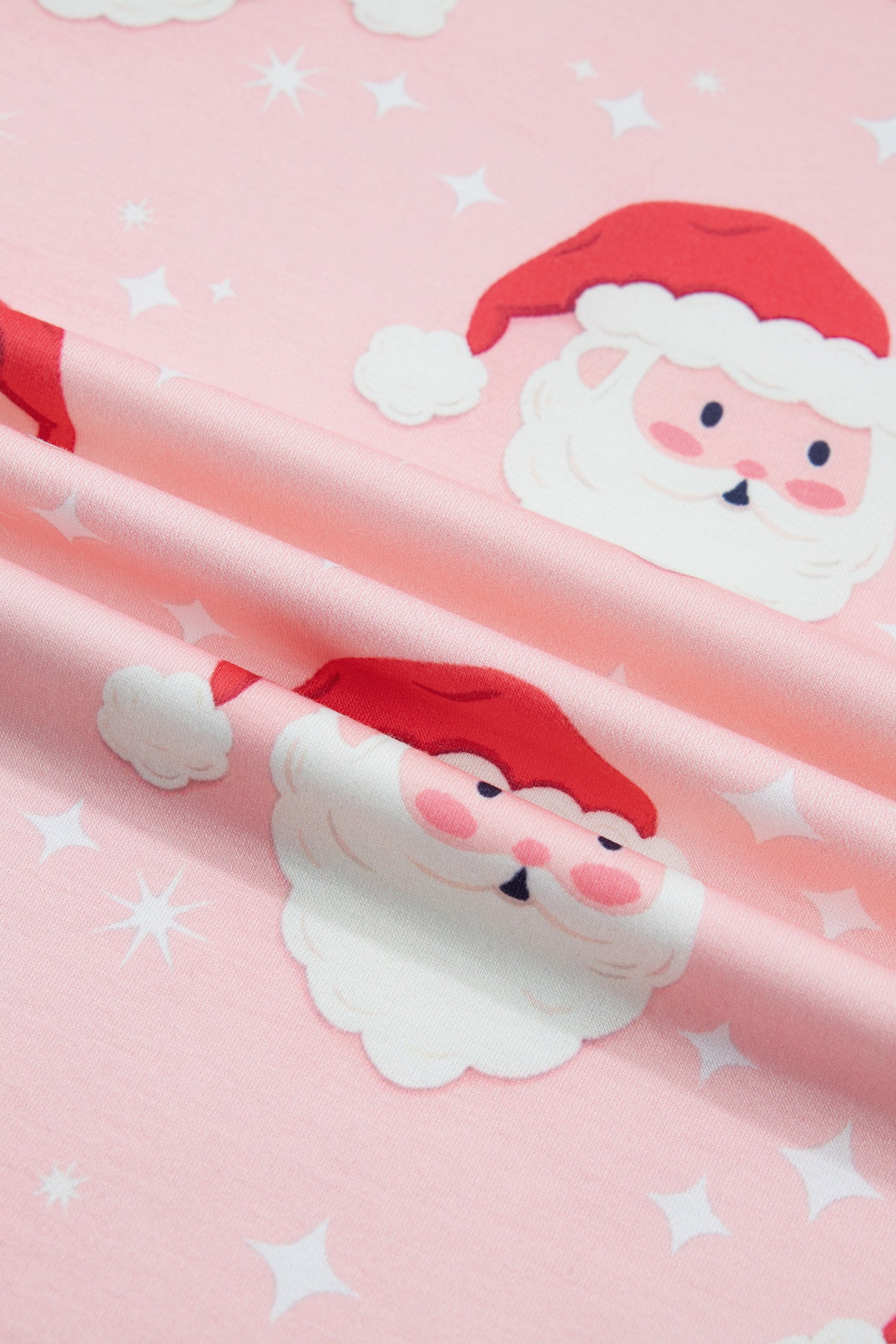 Christmas Santa Raglan Top & Pants Pajama Set