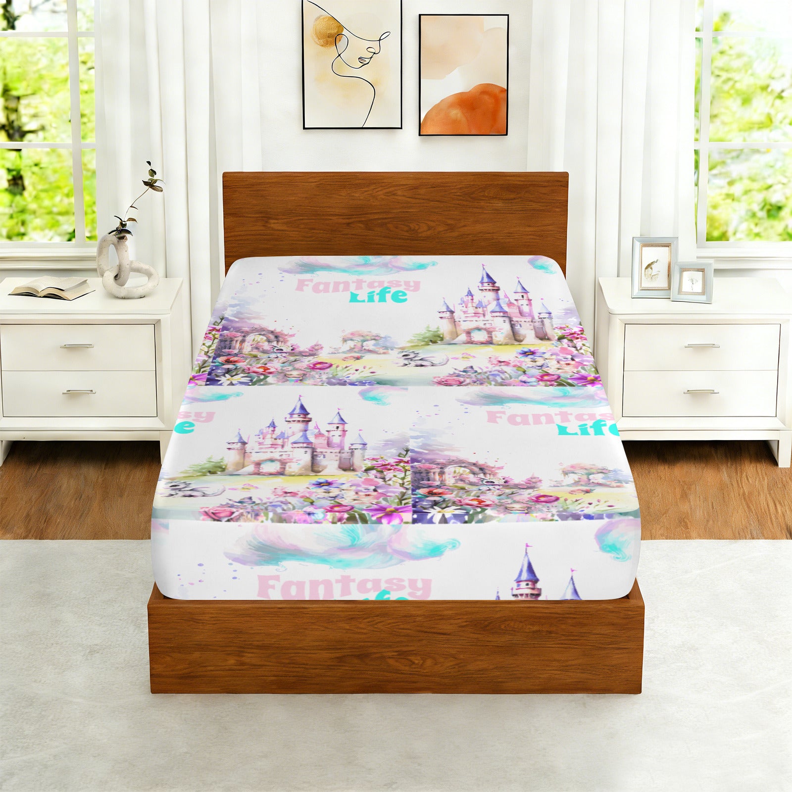 Fantasy Life Twin Size Sheet Set - 3 pieces