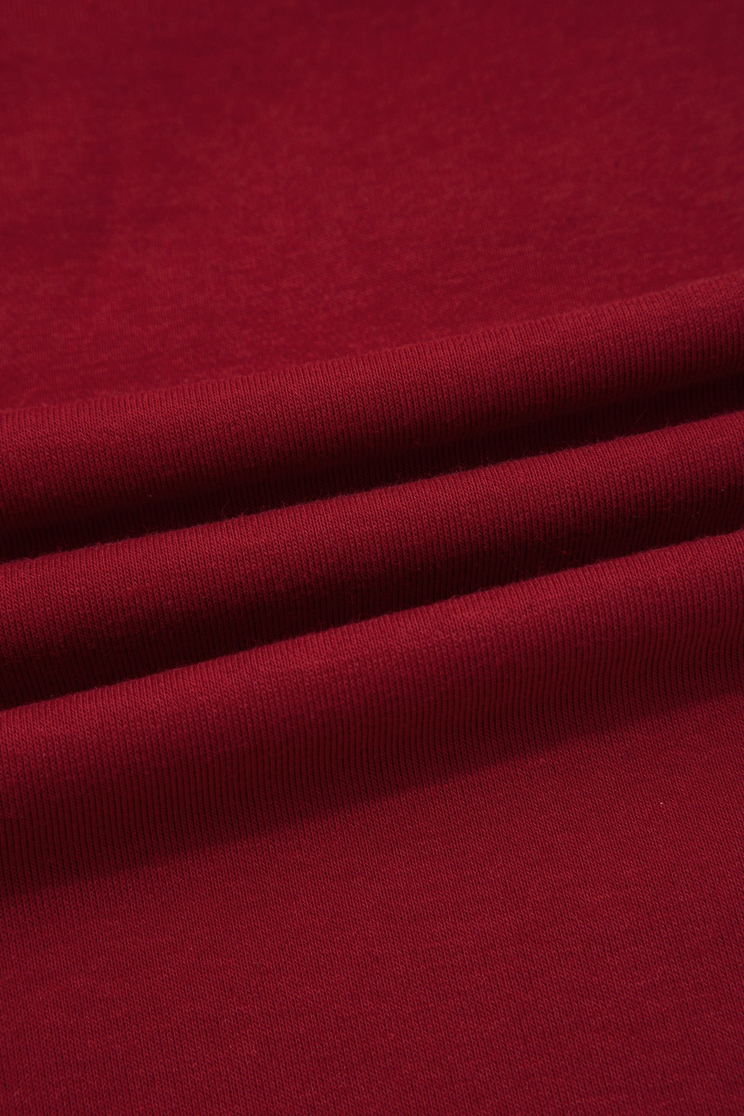 Rose Red Drop Shoulder Boxy Tee and Barrel Pants Set