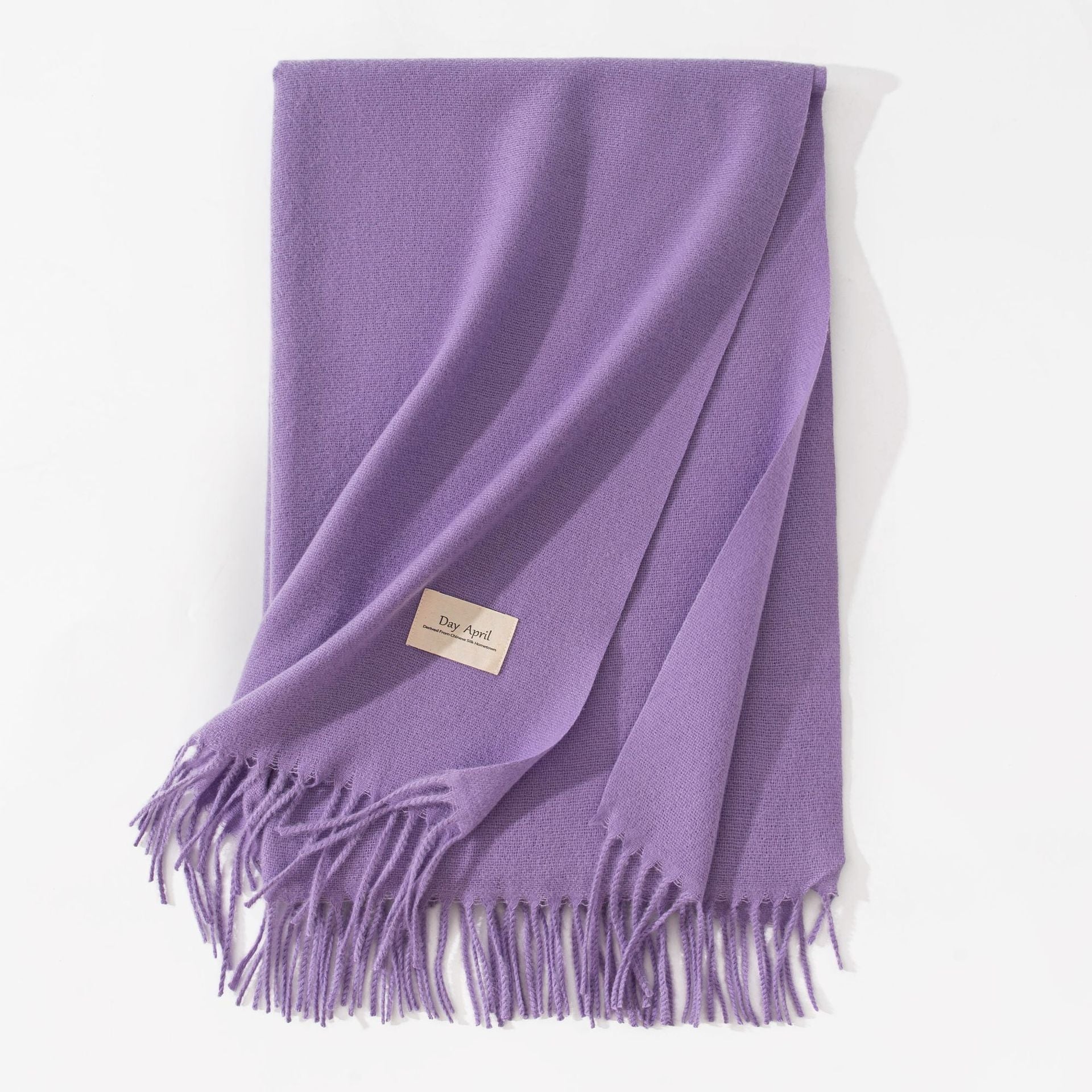 Women's Pure Color Faux Cashmere Winter Scarf