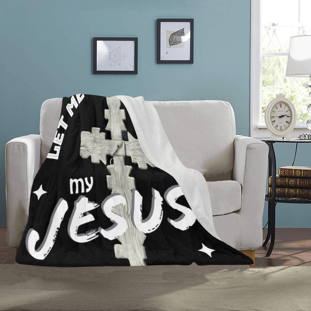 Let Me Tell You About My Jesus Ultra-Soft Micro Fleece Blanket 40