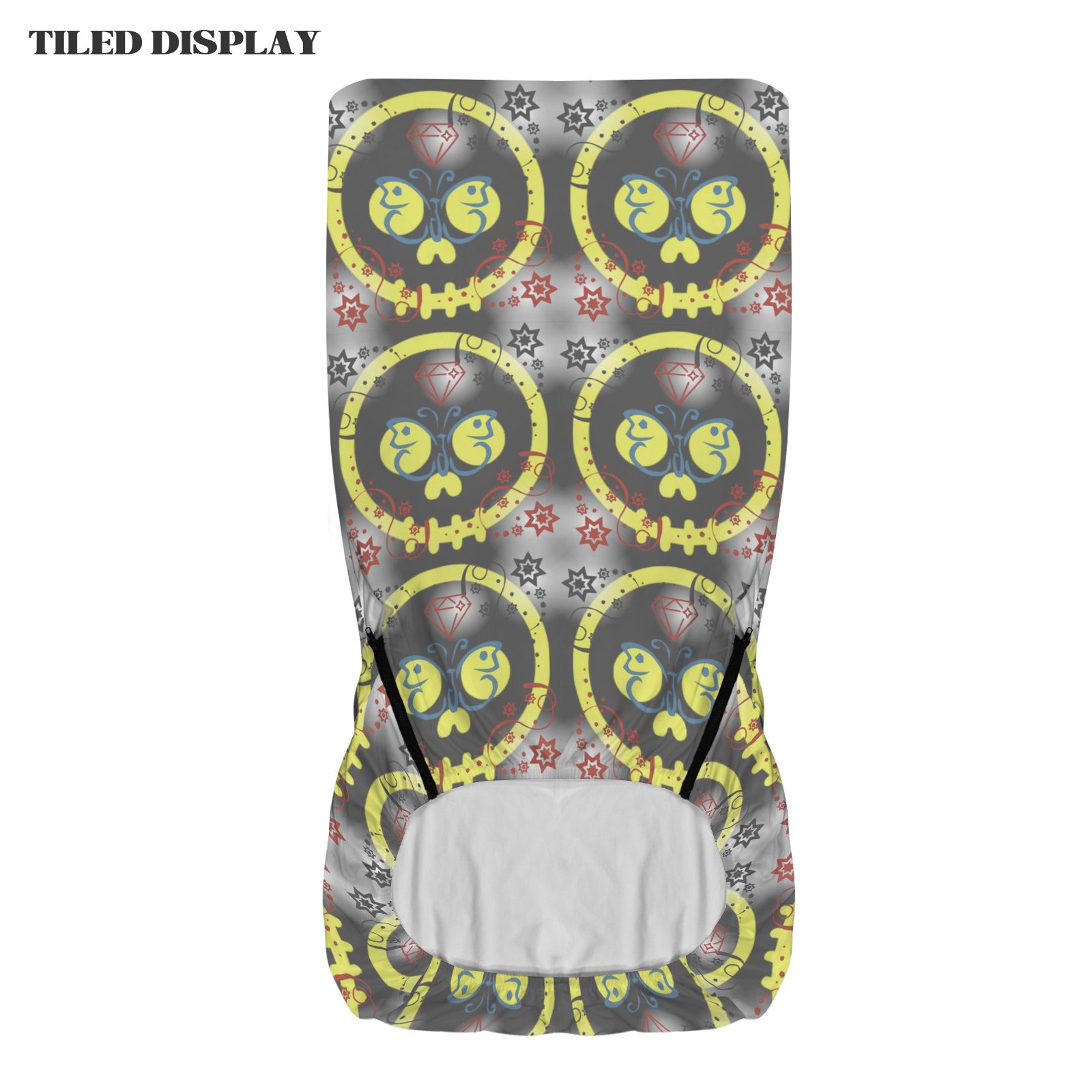 Yellow Skulls Office Chair Cover (Made in the USA)