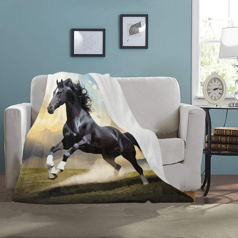 Dancing Black Beauty Ultra-Soft Micro Fleece Blanket 40