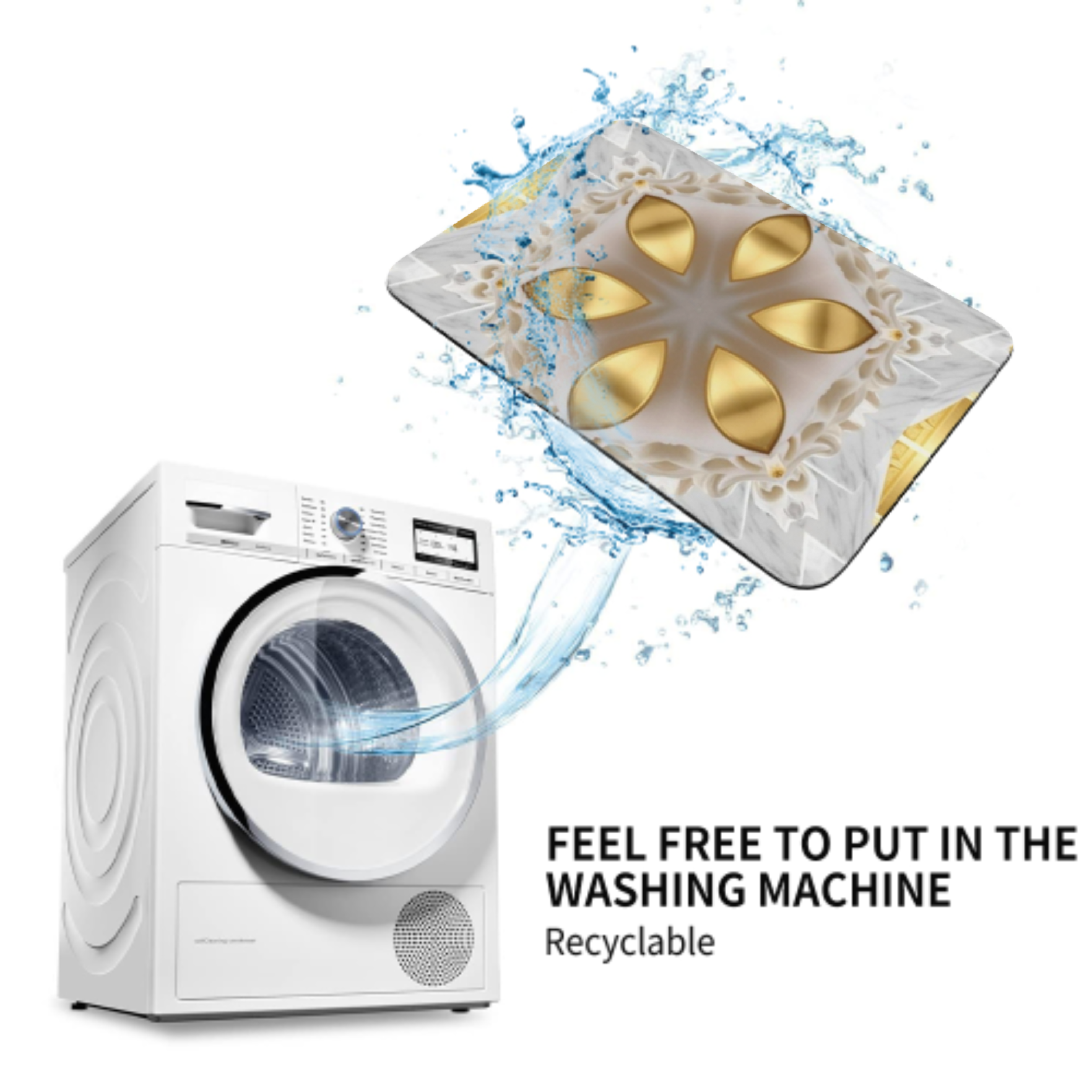 Golden Design Diatomaceous Earth Bath Mat | Ships from USA