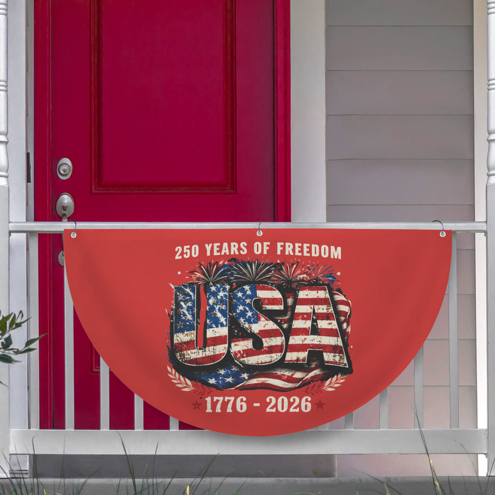 250 Years of Freedom Semi Circle Flag 36