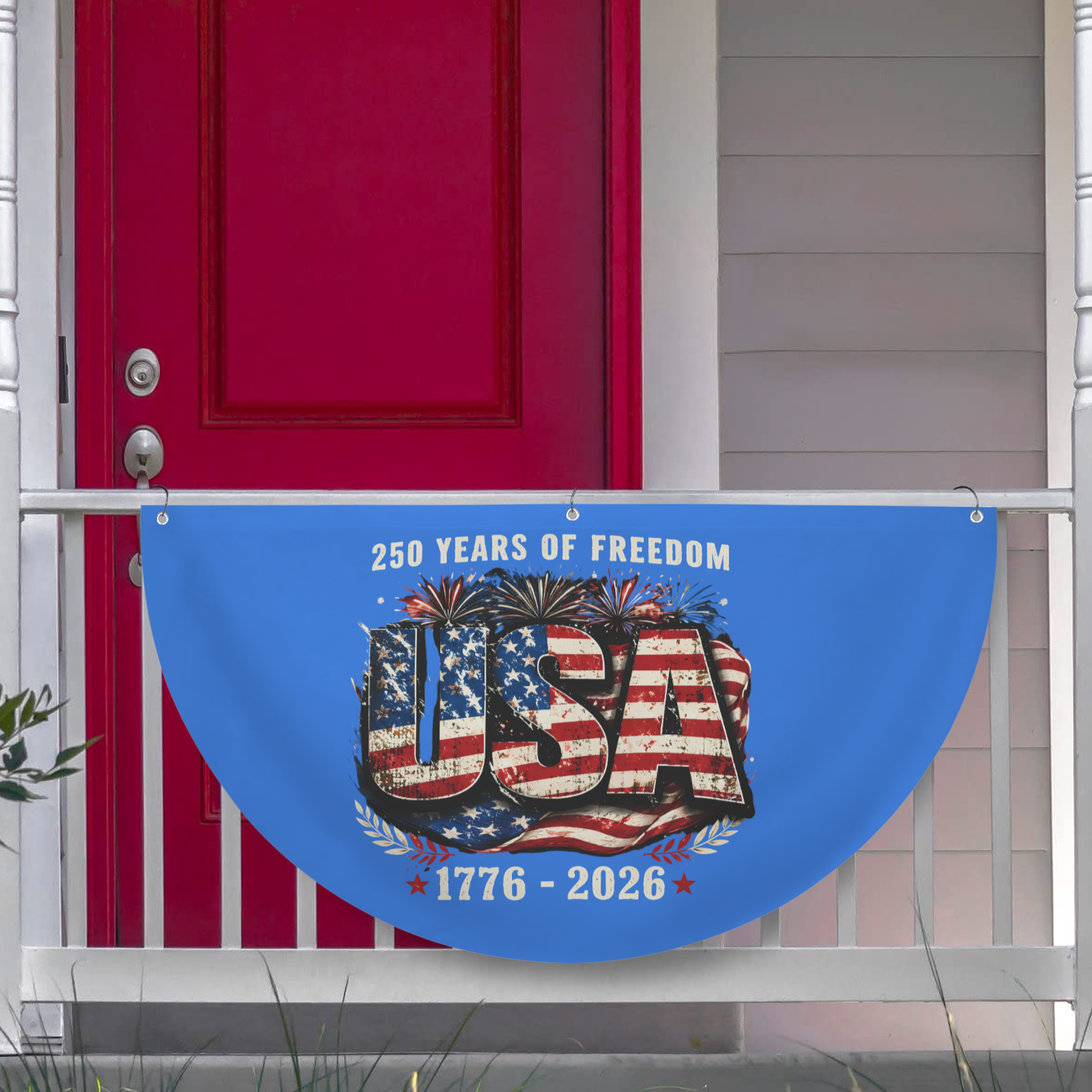 250 Years of Freedom Semi Circle Flag 36