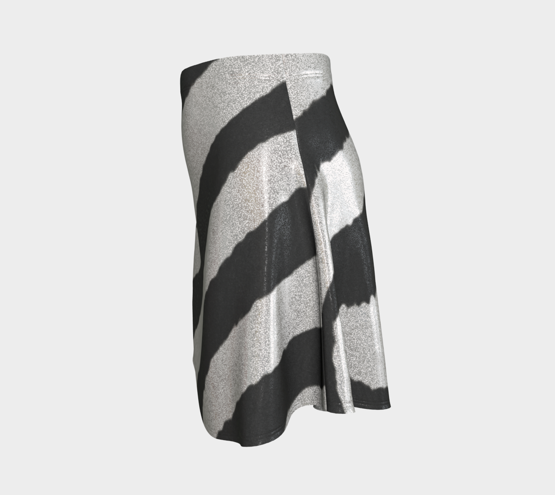 Women's Zebra Stripes Short Flared Skirt