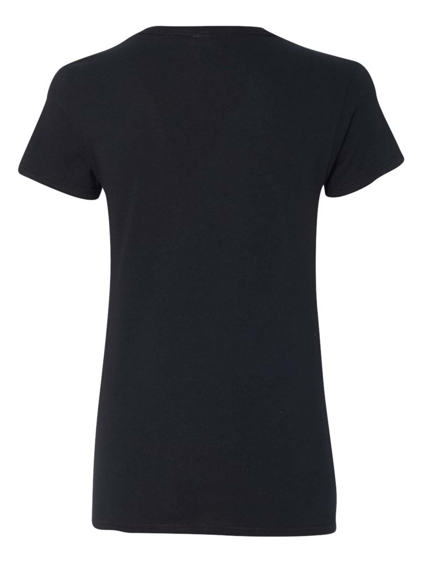 Just a Girl Who Loves Fall Pumpkins Cotton V-neck T-shirt for Women (Front Printing)