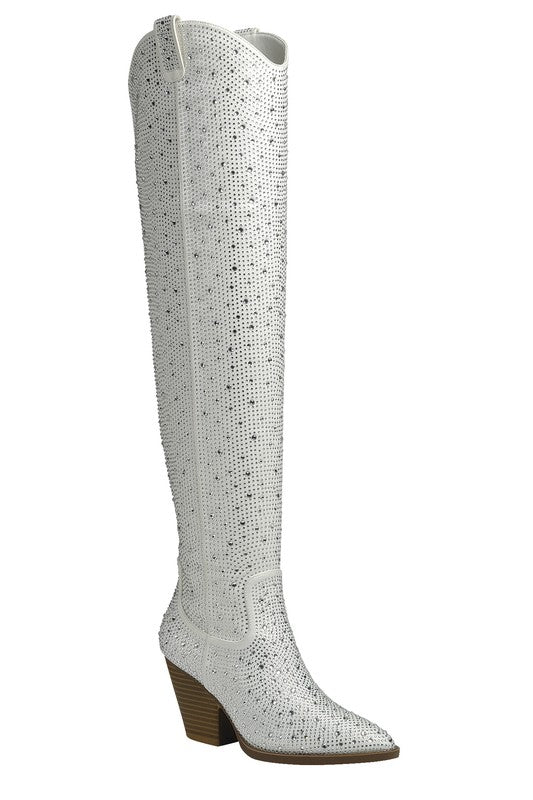 Women's River Over the Knee Rhinestone Western Boots