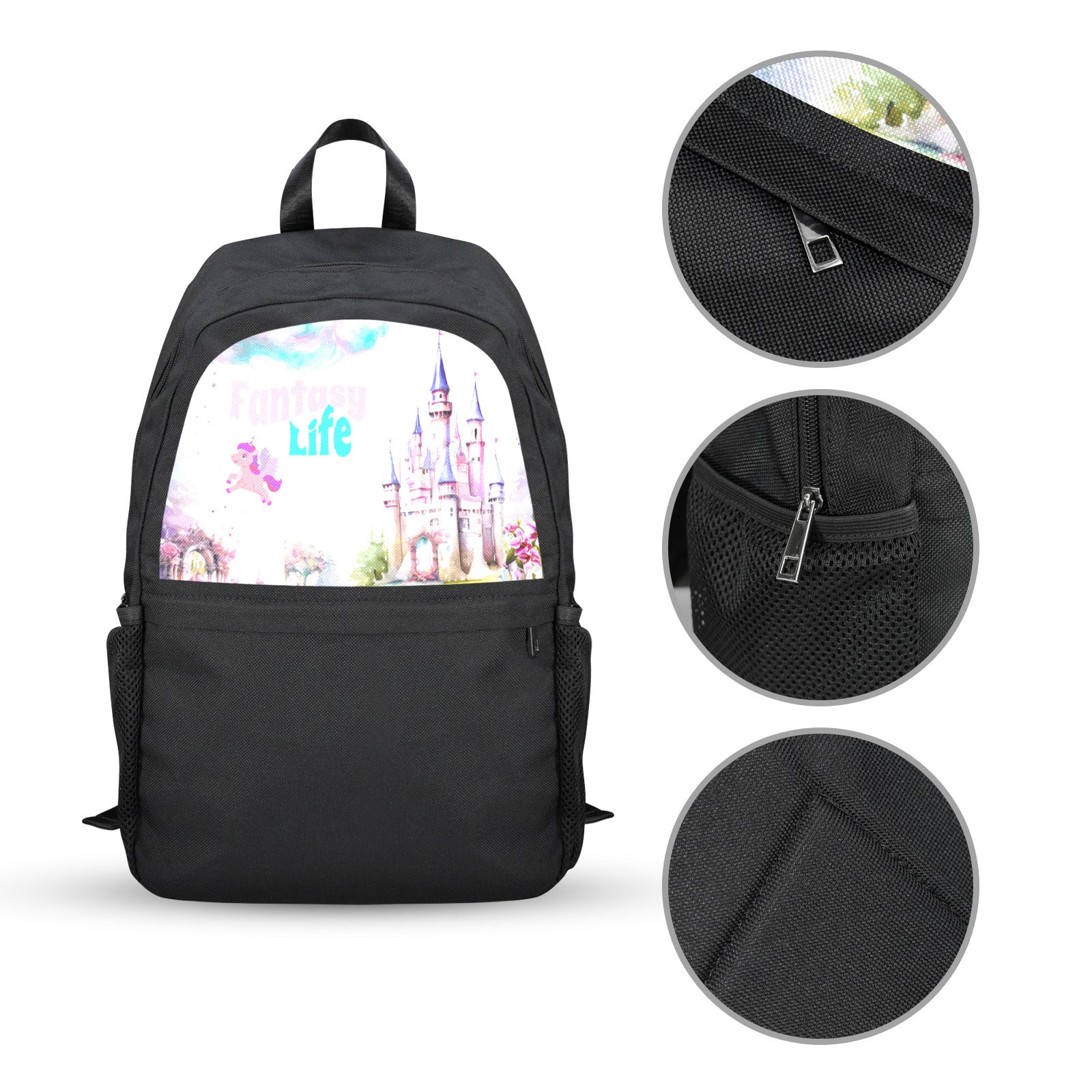 Fantasy Life Casual Backpack (Upper Part Printing) (Model 1753)