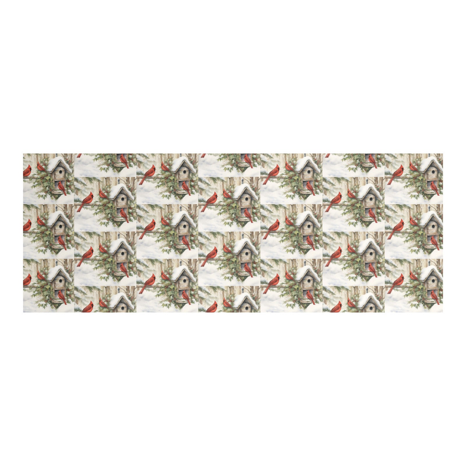 Red Birds in the Snow Coated Gift Wrapping Paper (Made in USA)