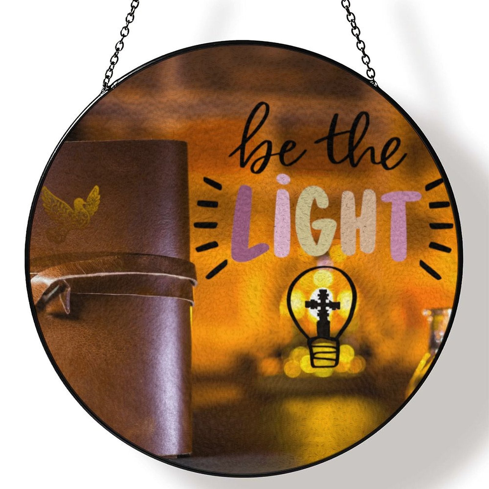 Be the Light Faith Based Glass Suncatcher