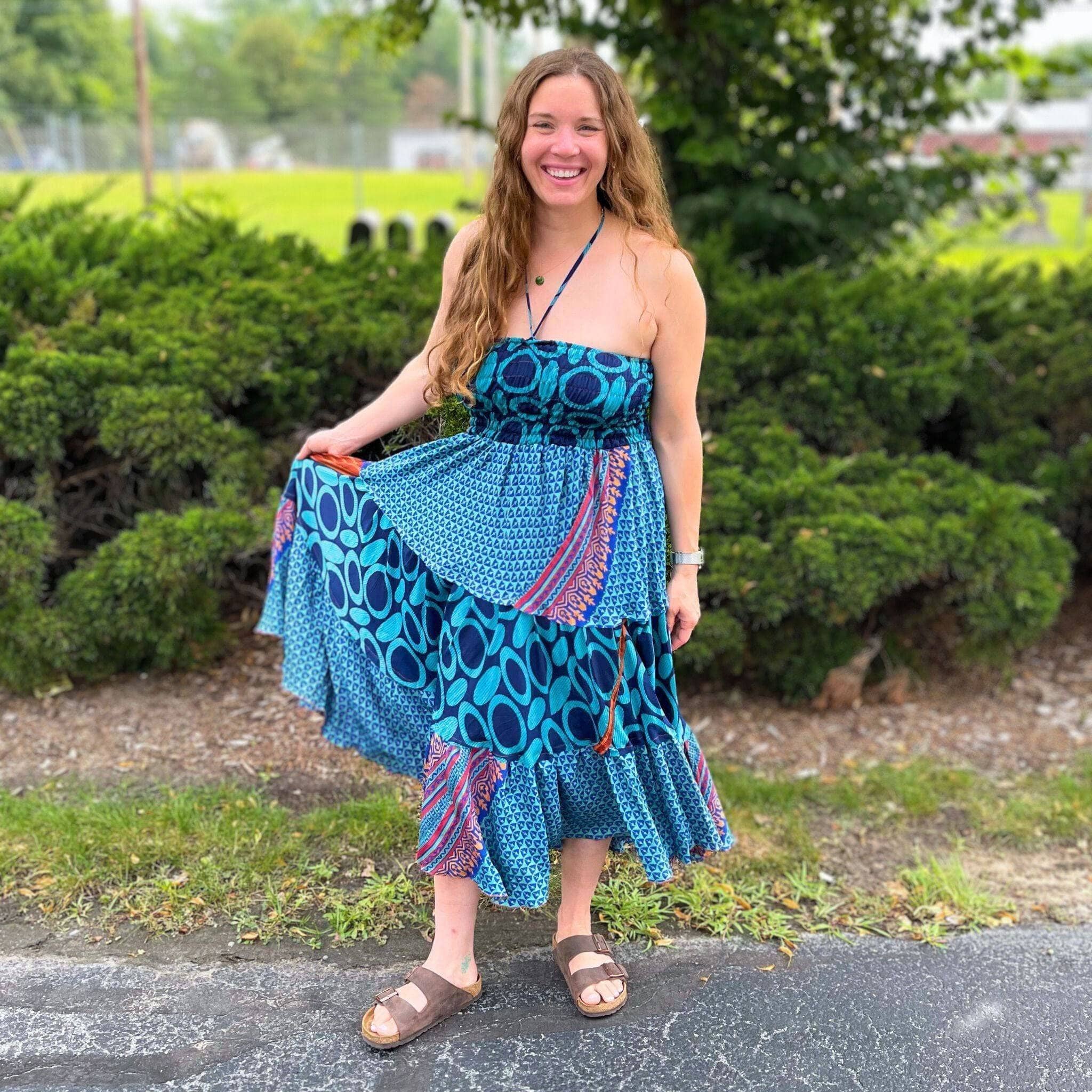 Sedona Colorful Patchwork Dress