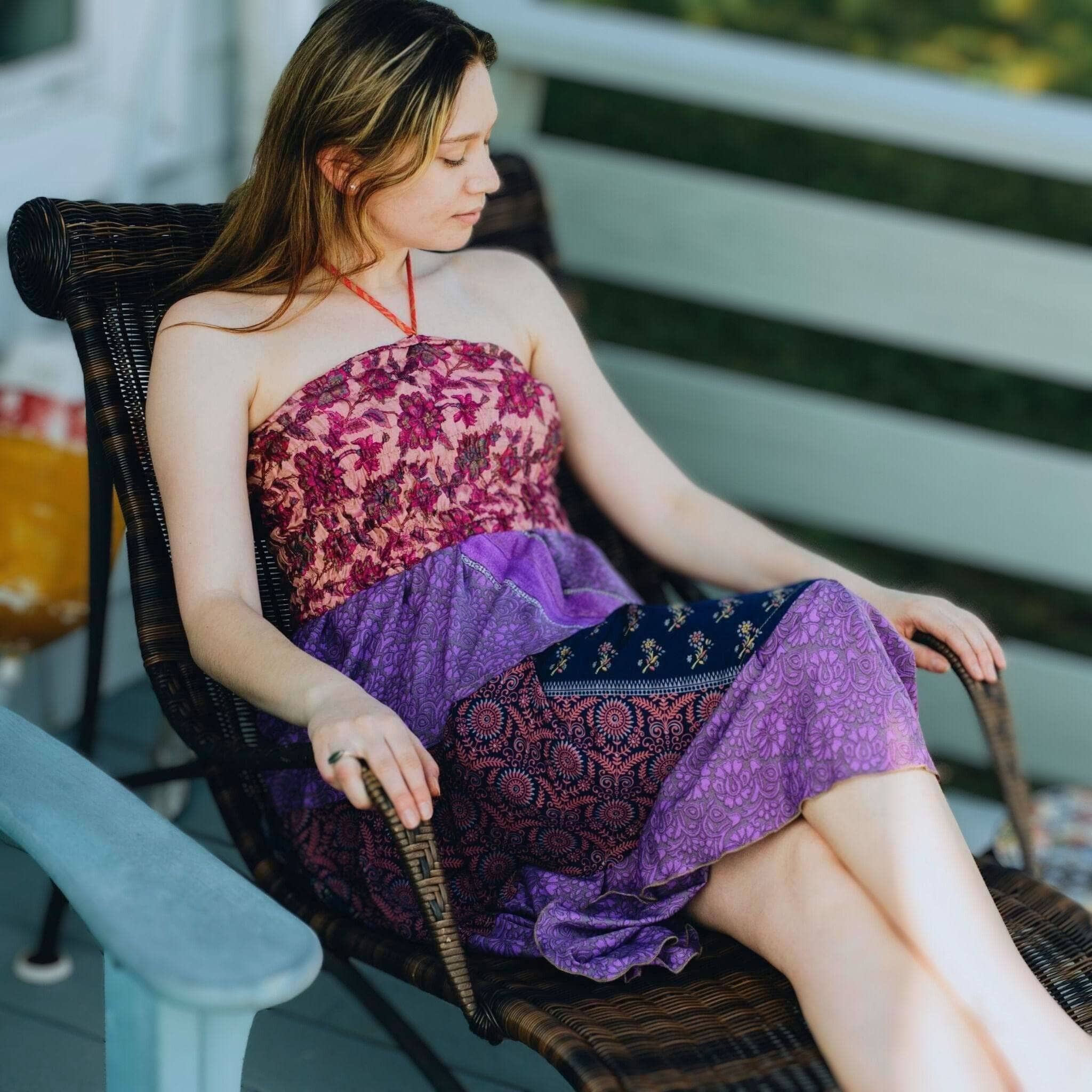 Sedona Colorful Patchwork Dress