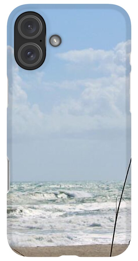 Cloudy Seaside with Tall Grasses - Phone Case