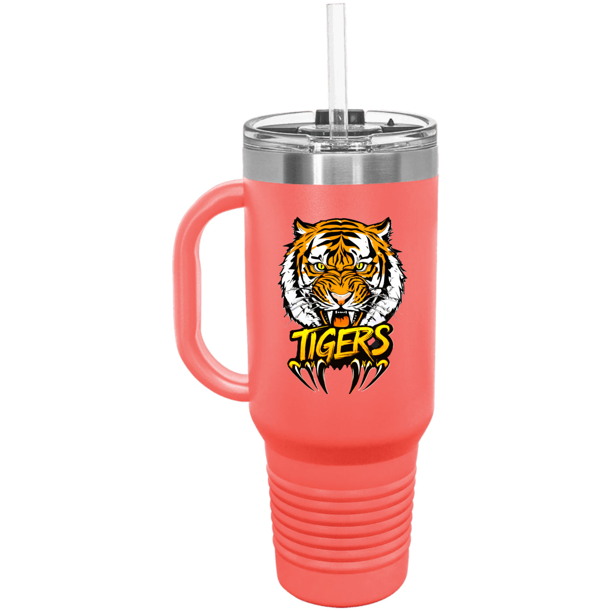 Tiger with Claws Polar Camel 40 oz. Travel Mug with Handle & Straw