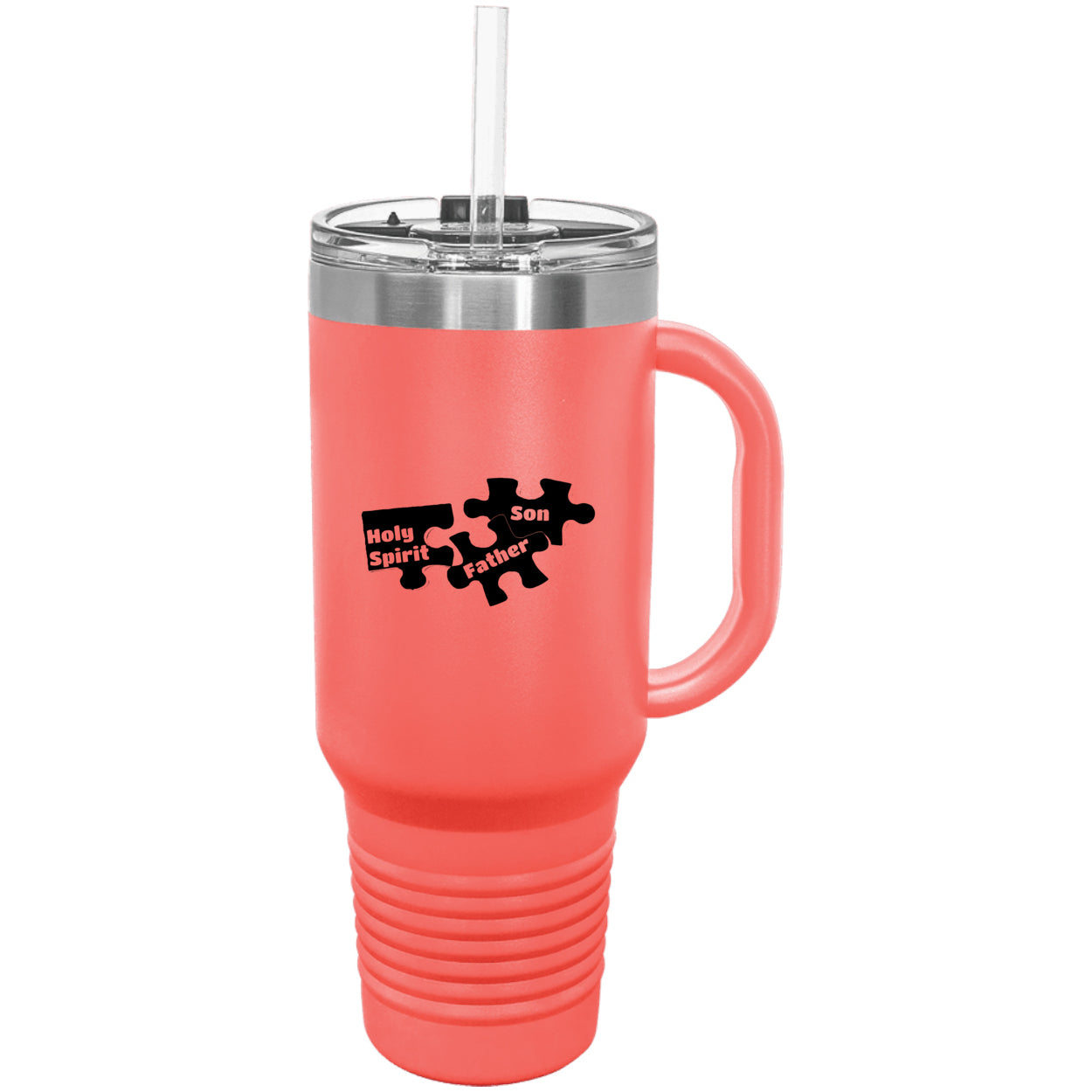 Father Son & Holy Spirit Religious Polar Camel 40 oz Tumbler with Handle & Straw