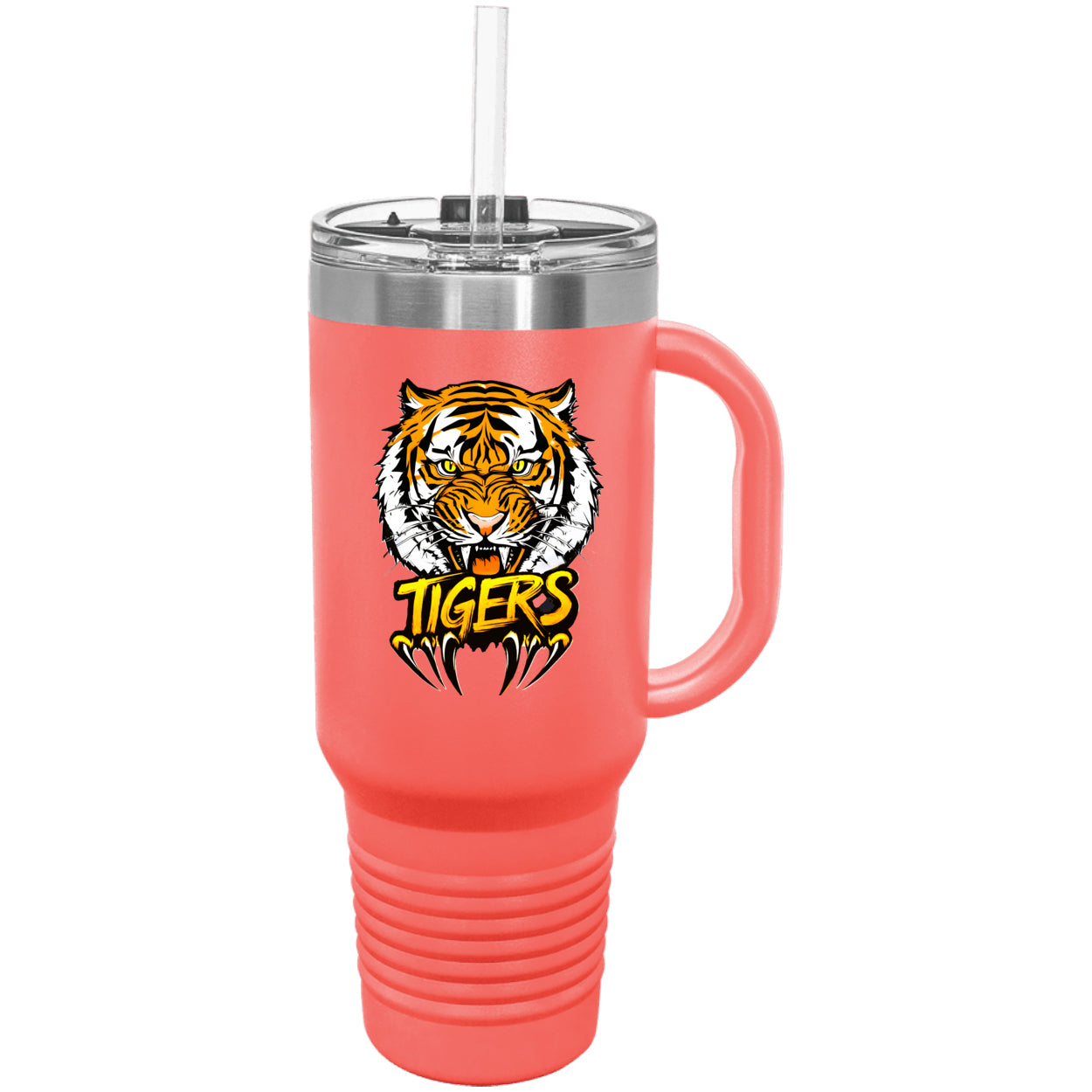 Tiger with Claws Polar Camel 40 oz. Travel Mug with Handle & Straw
