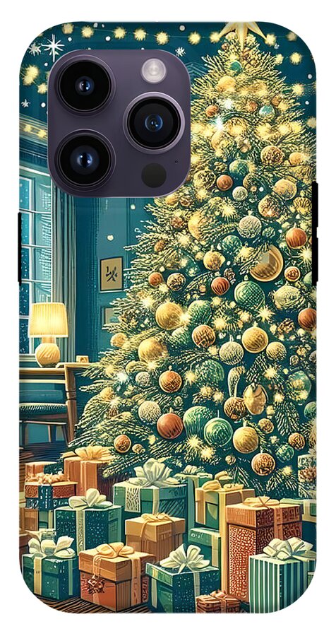 Cozy Christmas Living Room - Phone Case