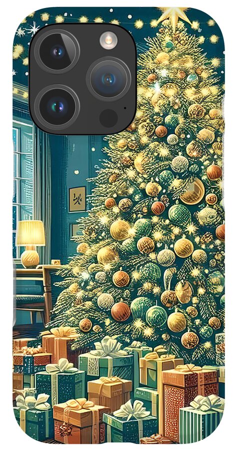Cozy Christmas Living Room - Phone Case