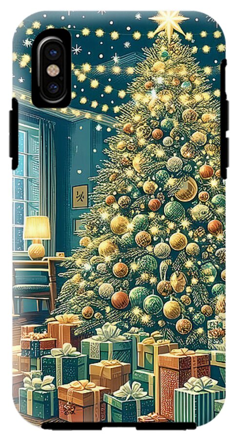 Cozy Christmas Living Room - Phone Case