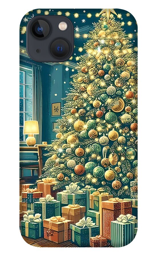 Cozy Christmas Living Room - Phone Case