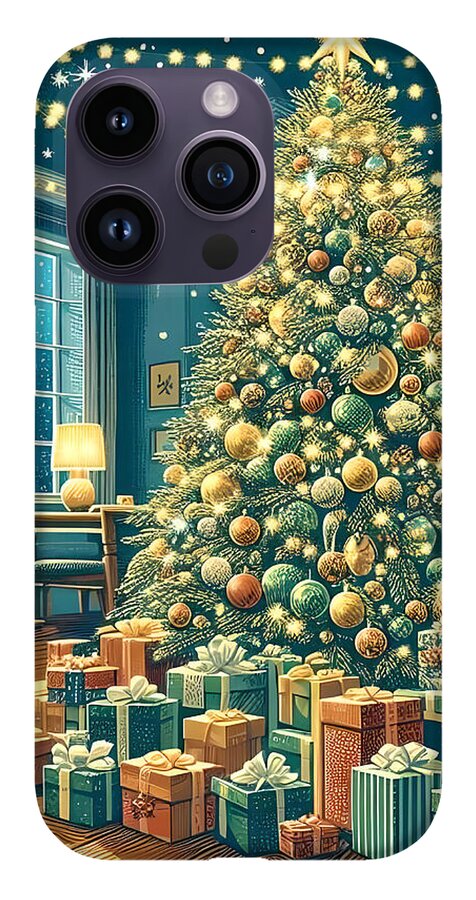Cozy Christmas Living Room - Phone Case