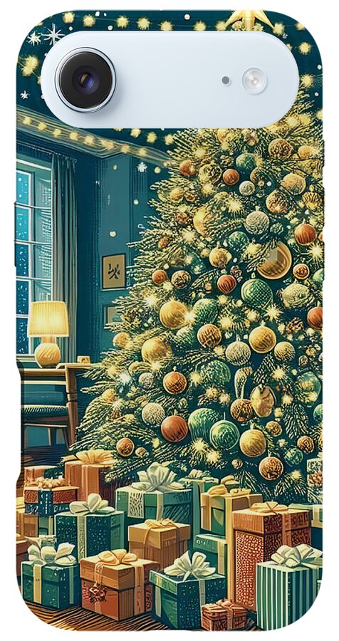 Cozy Christmas Living Room - Phone Case