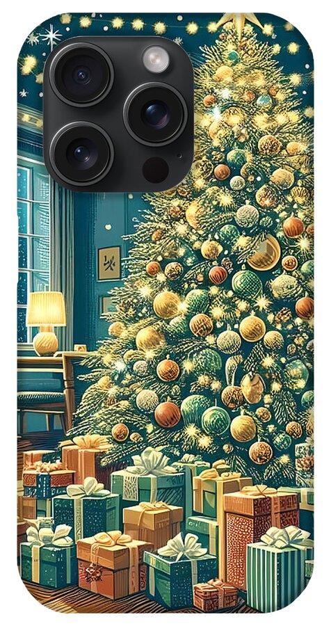 Cozy Christmas Living Room - Phone Case
