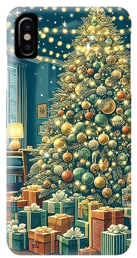 Cozy Christmas Living Room - Phone Case