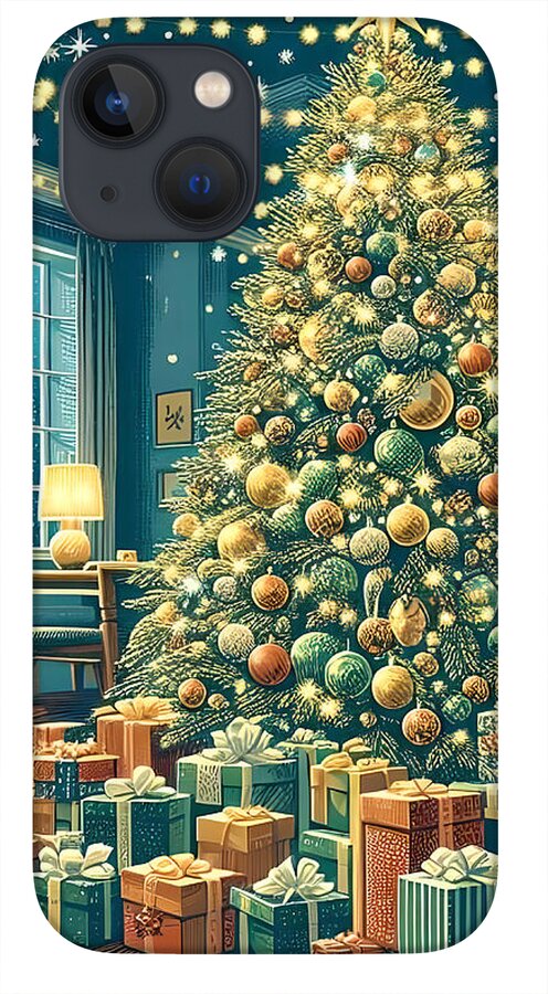 Cozy Christmas Living Room - Phone Case