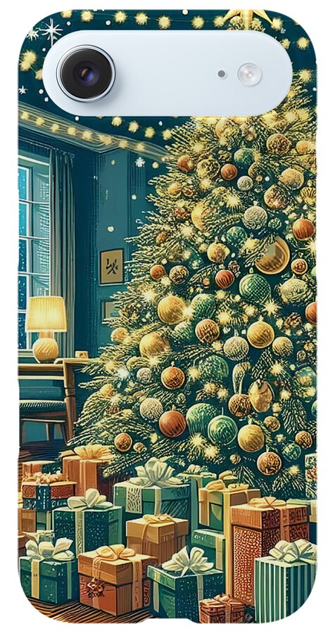 Cozy Christmas Living Room - Phone Case