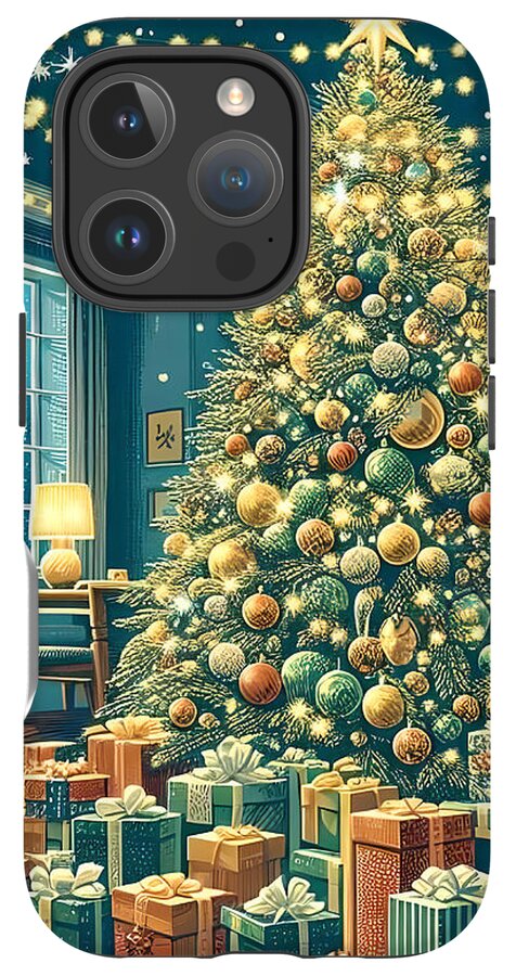 Cozy Christmas Living Room - Phone Case
