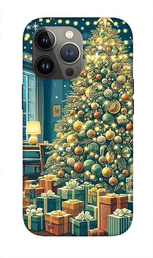 Cozy Christmas Living Room - Phone Case