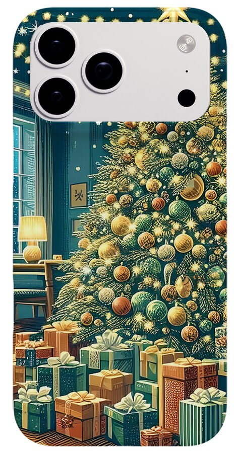 Cozy Christmas Living Room - Phone Case