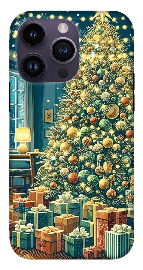 Cozy Christmas Living Room - Phone Case