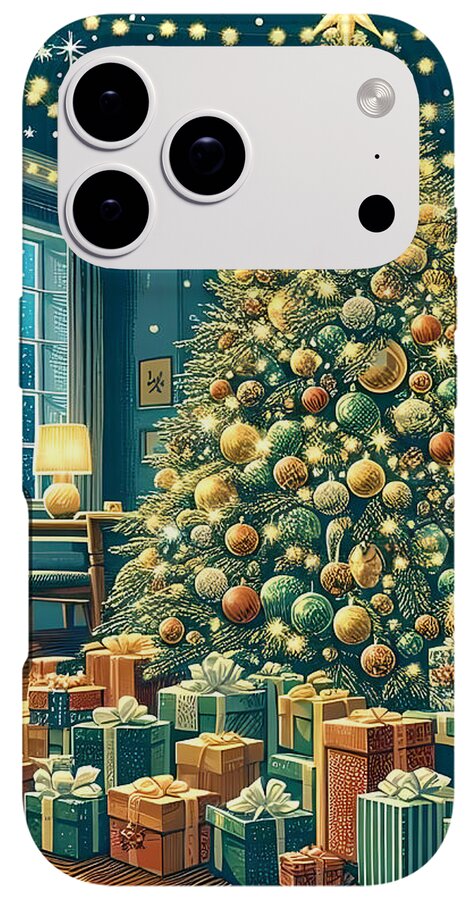 Cozy Christmas Living Room - Phone Case