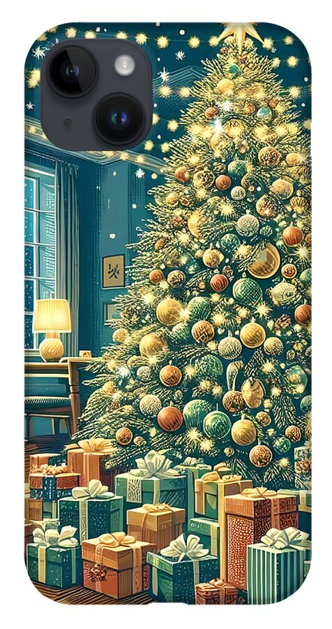 Cozy Christmas Living Room - Phone Case