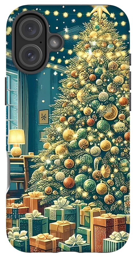 Cozy Christmas Living Room - Phone Case