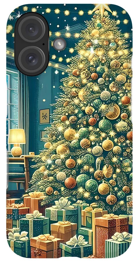 Cozy Christmas Living Room - Phone Case