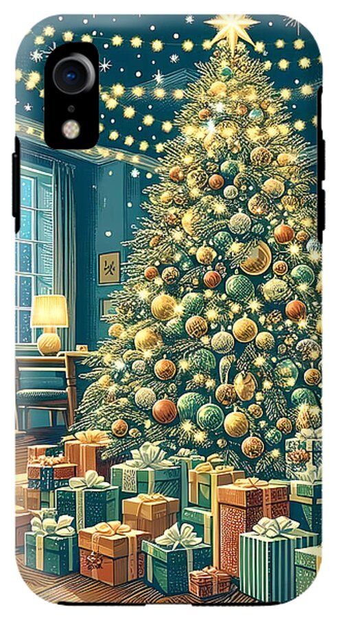Cozy Christmas Living Room - Phone Case