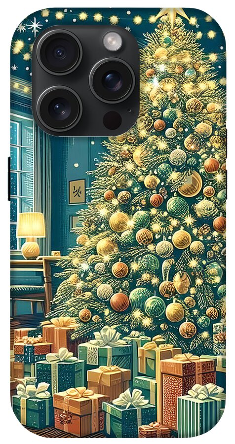 Cozy Christmas Living Room - Phone Case