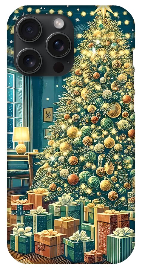 Cozy Christmas Living Room - Phone Case