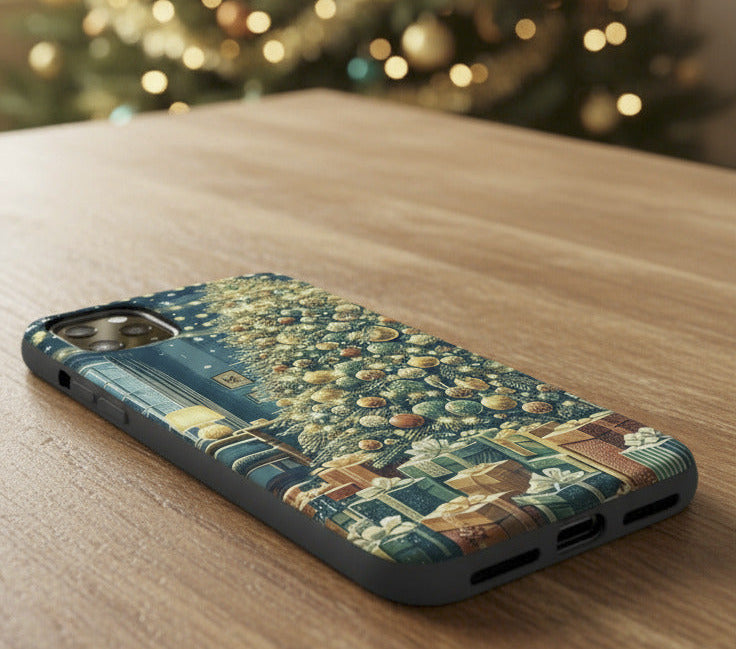Cozy Christmas Living Room - Phone Case
