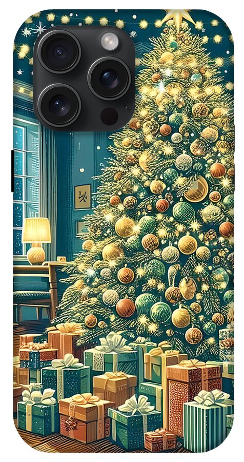Cozy Christmas Living Room - Phone Case