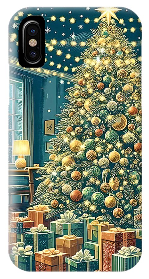 Cozy Christmas Living Room - Phone Case