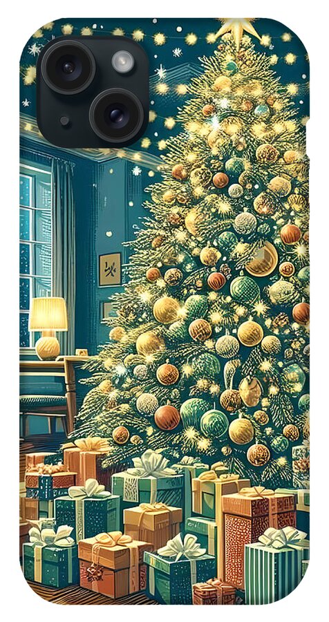 Cozy Christmas Living Room - Phone Case