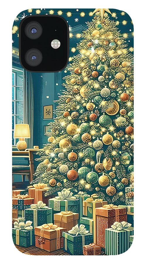 Cozy Christmas Living Room - Phone Case